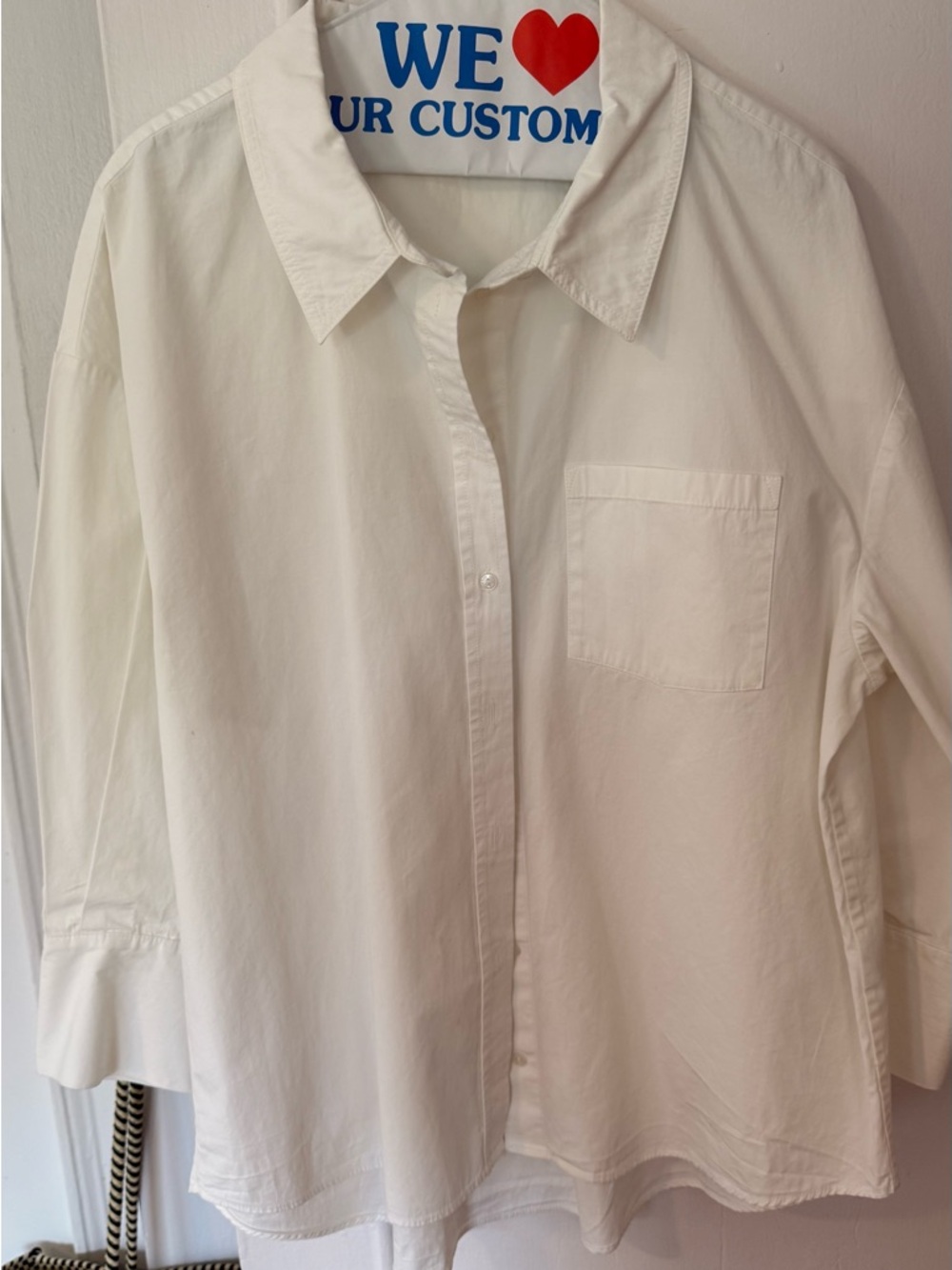 Anine Bing Classic White Button-Up Shirt